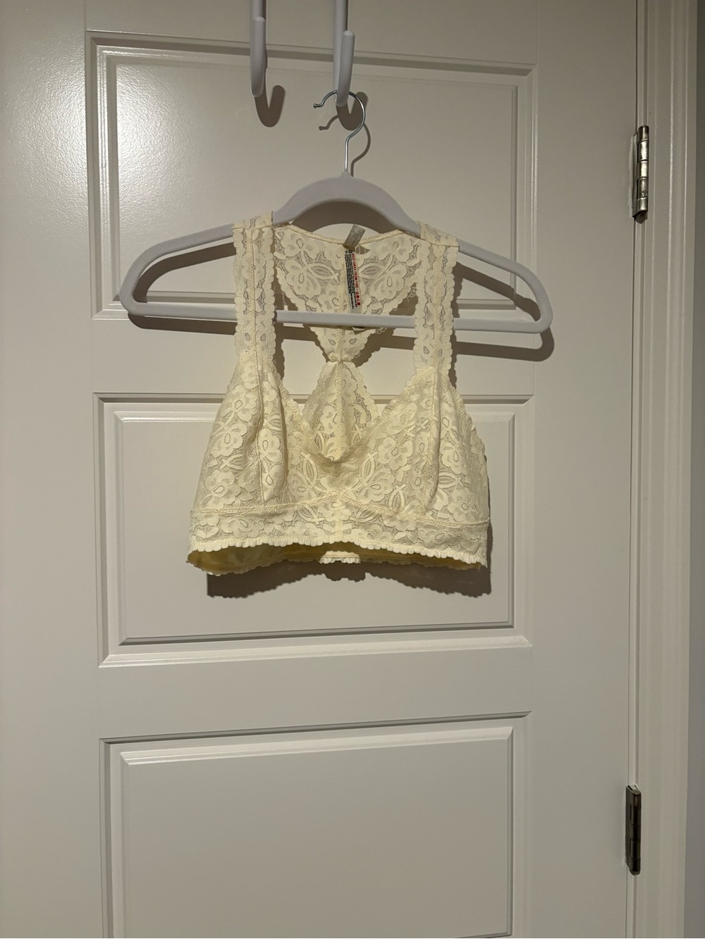 Free People Cream Lace Bralette Camisole